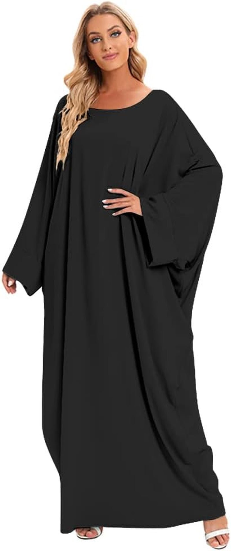 Abayas for Women Muslim One - Piece Prayer Dress Ramadan Kaftan Dresses for Women Dubai Islamic Abaya Full Length Dress - WORLD TIME VISITS