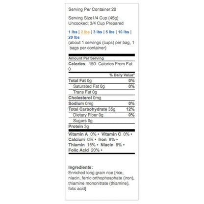 White Rice, 2 Lb.