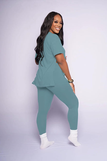 Lounge Sets for Women Two Piece Outfits Pullover Tops and Long Pants Tracksuit Sweatsuits - WORLD TIME VISITS