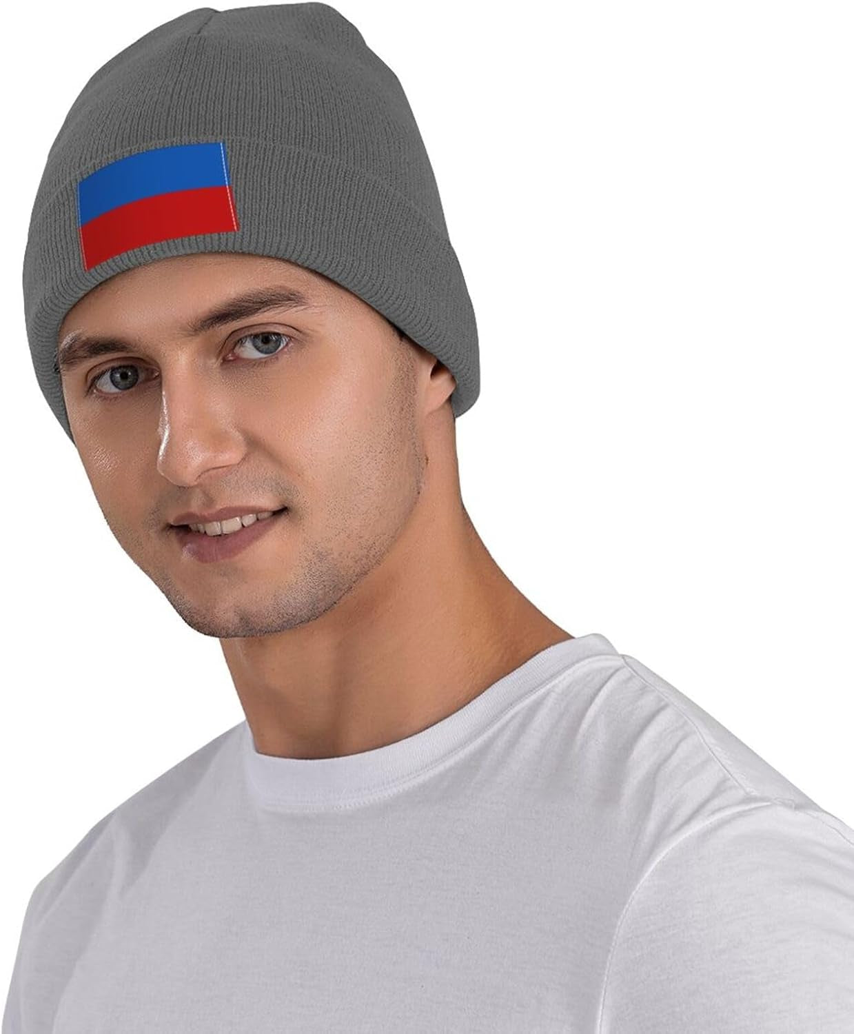 Flag of Ukrainian Russians Beanie Hat for Men Women Warm Cozy Knit Skull Cap Acrylic Winter Hats