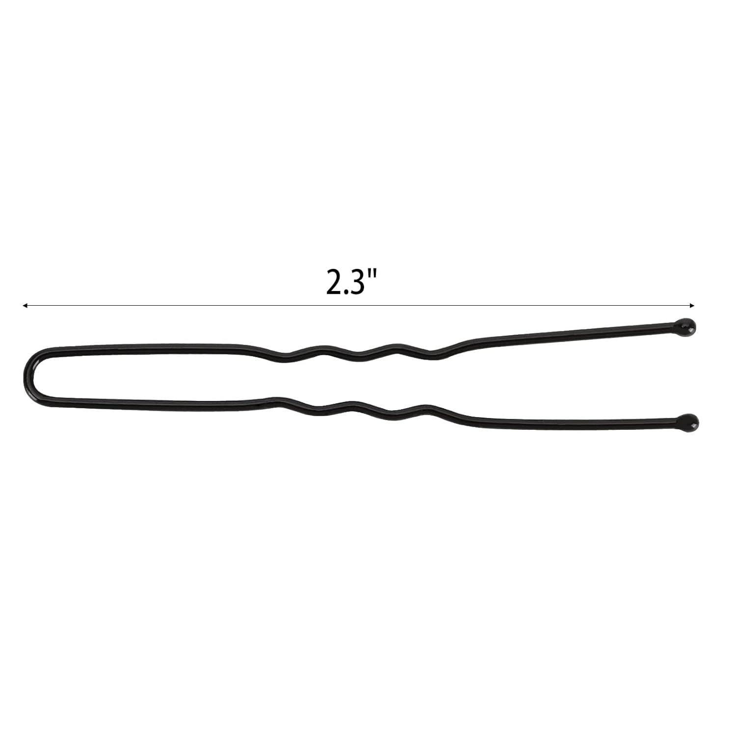 300 Hair Bun Bobby Pins U Shaped Pin Hair Grips to Clip Ballet Hair Net for Women 6 CM/2.3 Inch Black - WORLD TIME VISITS