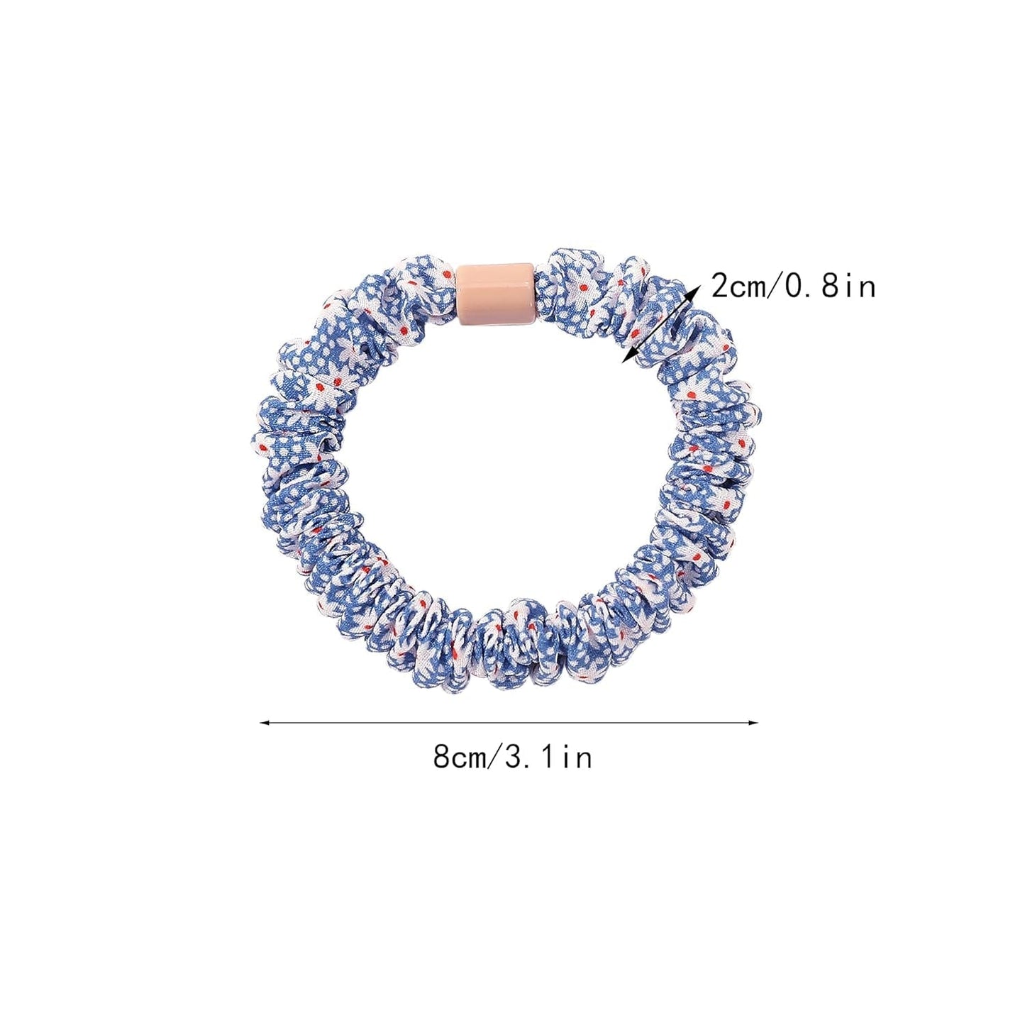 Hair Ties Scrunchies - Small Mini Scrunchy for Women Thick Hair Accessories Cute Soft No Slip Hair Elastics Ponytail Holder for Curly Hair No Damage Hairties Gift for Girls