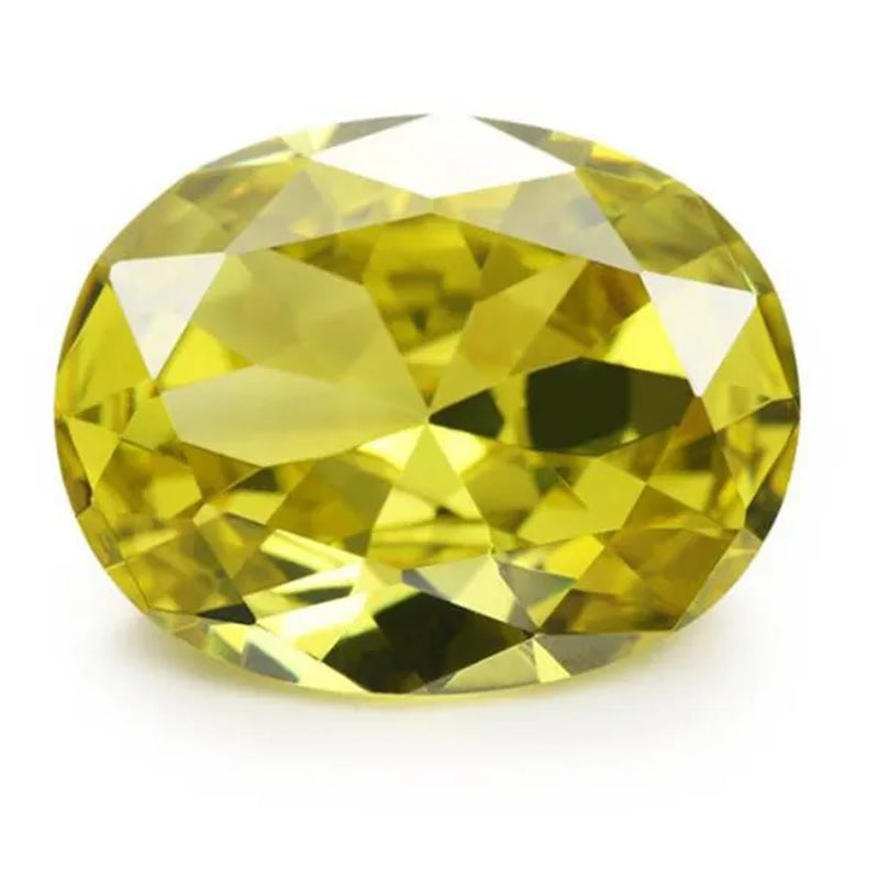 2PC 2.0Ct Loose Gemstone Oval Cut Cubic Zirconia Stone Jewelry Production Craft Bead Grade VVS 6*8Mm /0.23*0.31Inch