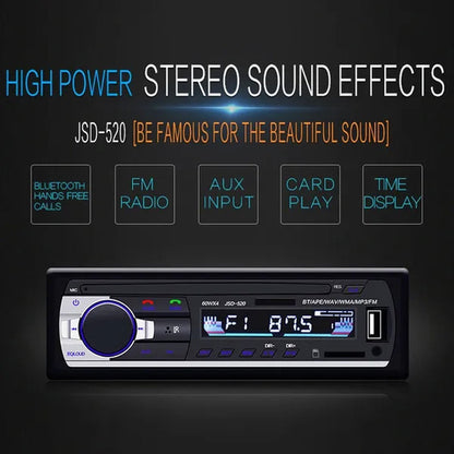 Newest 1 Din In-Dash Car Stereo Radio 12V Bluetooth Handsfree MP3 Audio Player Support USB/SD MMC Port 12V Car Stereo FM Radio MP3 Audio Player 1 Din Autoradio