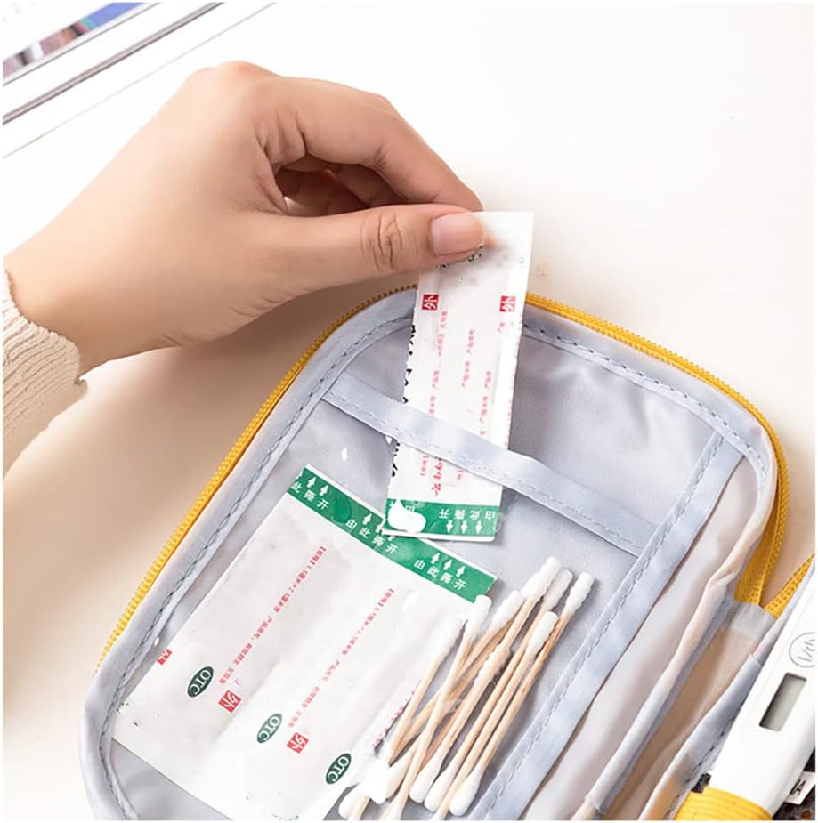 Travel Mini Empty First Aid Pouch, Portable Empty Aid Medical Bag,Empty Medicine Bag Emergency Kit Storage Bag Empty