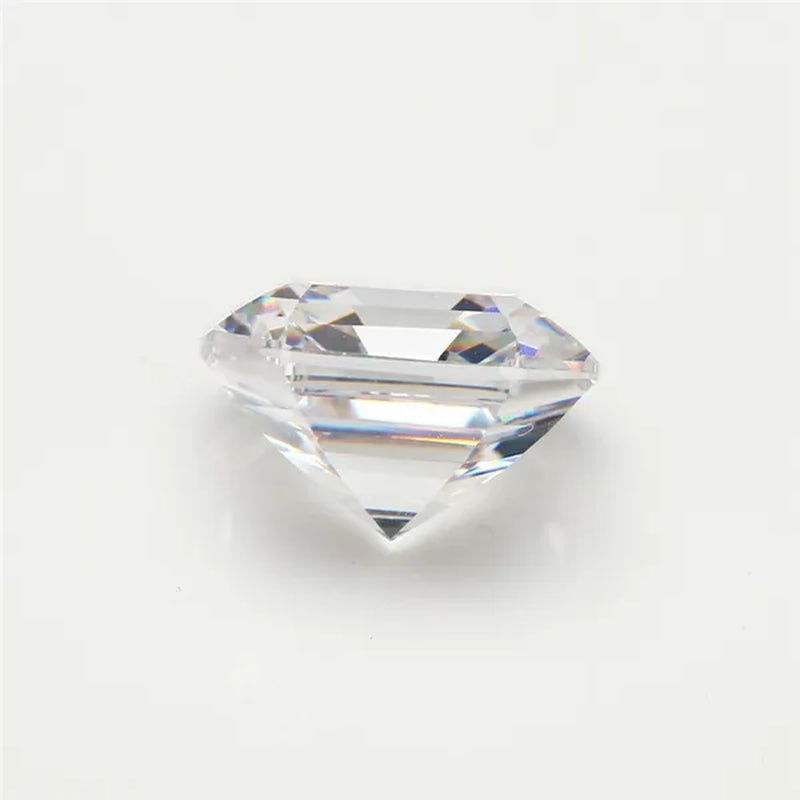 Unheated 8.30 Cts Natural Gemstone White Sapphire 10x10mm Square Cut Gem Sri-Lanka VVS