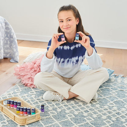 Celestial 12-Pack Nail Polish Tower - Nail Polish Set for Girls and Teens - Includes 12 Vibrant Colors - Non-Toxic Nail Polish for Kids - Ages 8+ by Make It Real