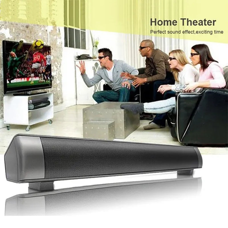 Brand New Strong Sound Bar Bluetooth Speakers Wireless Soundbar HIFI Box Subwoofer Speaker for TV / PC / Smartphone