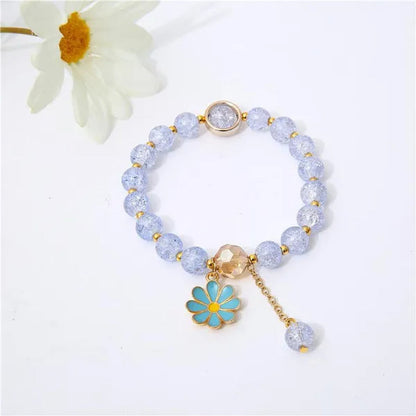 New Multicolor Summer Beach Ladies Temperament Refreshing Crystal Pendant Bracelet