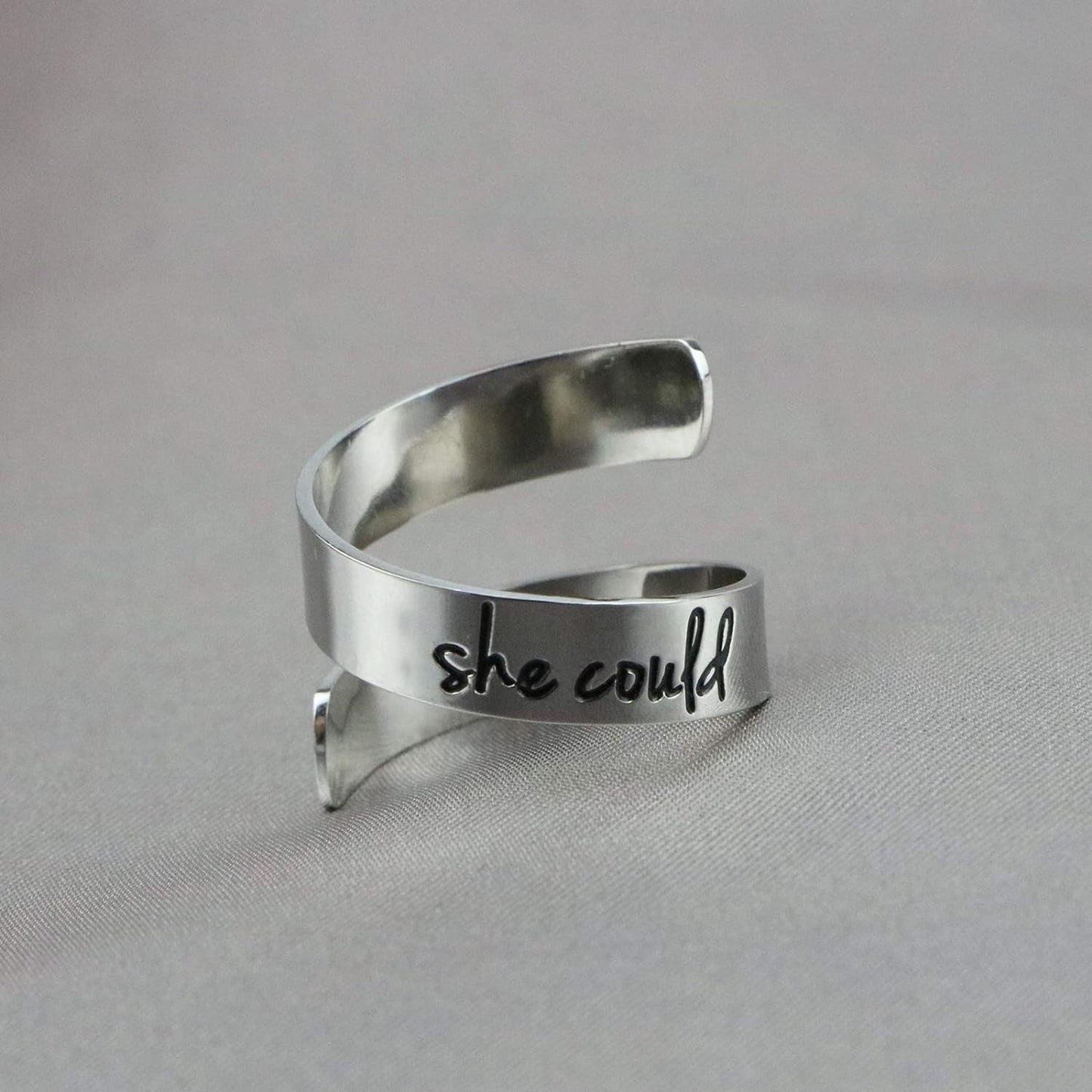Adjustable Ring Inspirational Jewelry Personalized Stainless Steel Rings Birthday Graduation Gifts for Girls …