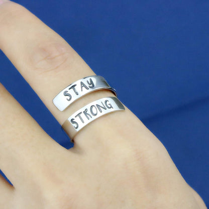 Adjustable Ring Inspirational Jewelry Personalized Stainless Steel Rings Birthday Graduation Gifts for Girls …