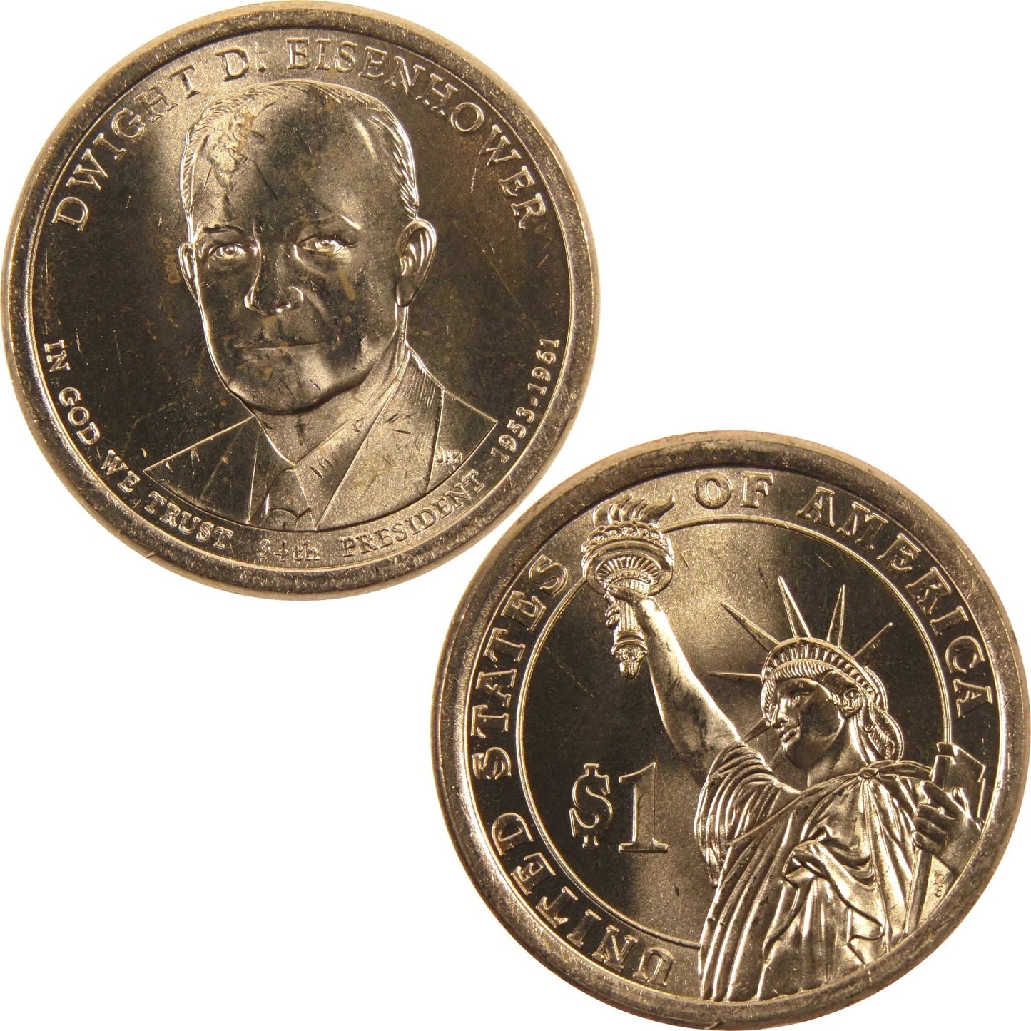 2015 P Dwight D Eisenhower Presidential Dollar BU Uncirculated $1 Coin Master Coins