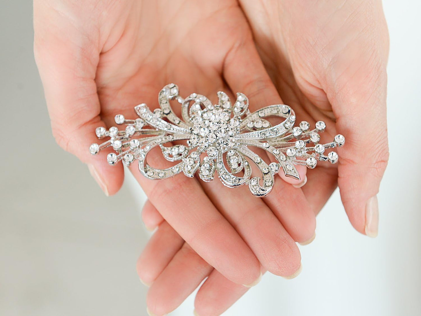 Antique Crystal Bridal Brooch Pin for Weddings, Bridesmaid, Mother of the Bride Jewelry Accessory