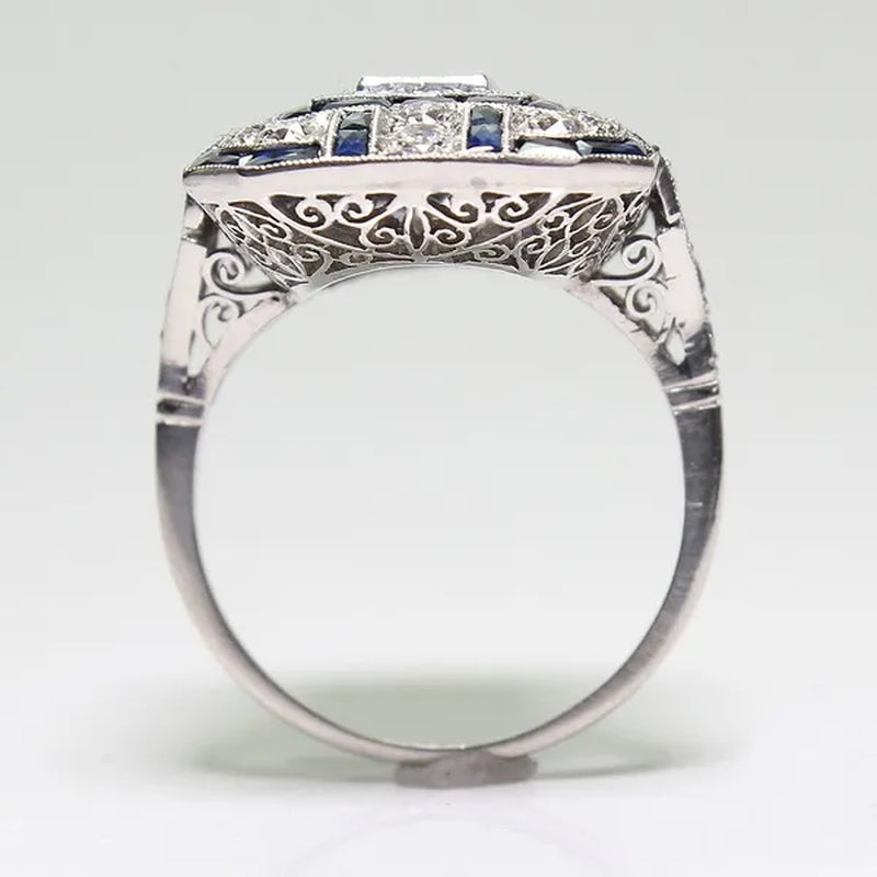Antique Art Deco Purple Amethyst Ring