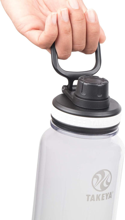 885395502748 Tritan Bottle, Spout Lid Clear 32Oz