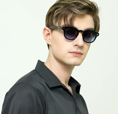 Unisex Vintage Retro round Style Tinted Sunglasses for Men Women Fashion Circle Sun Glasses 46Mm