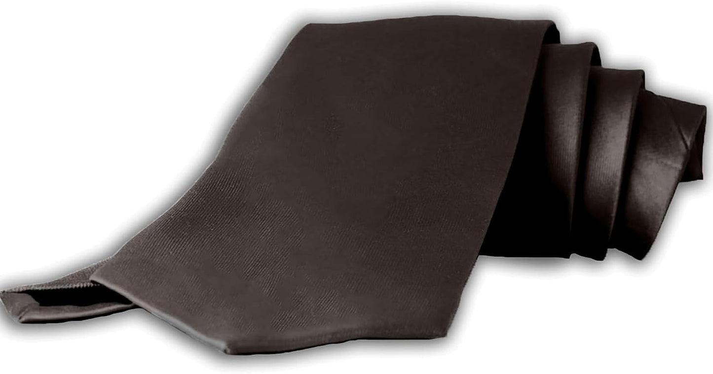 Silk Ties for Men 3.5 Inch Mens Ties Silk Black Ties for Men Satin Tie Solid Color Ties for Men