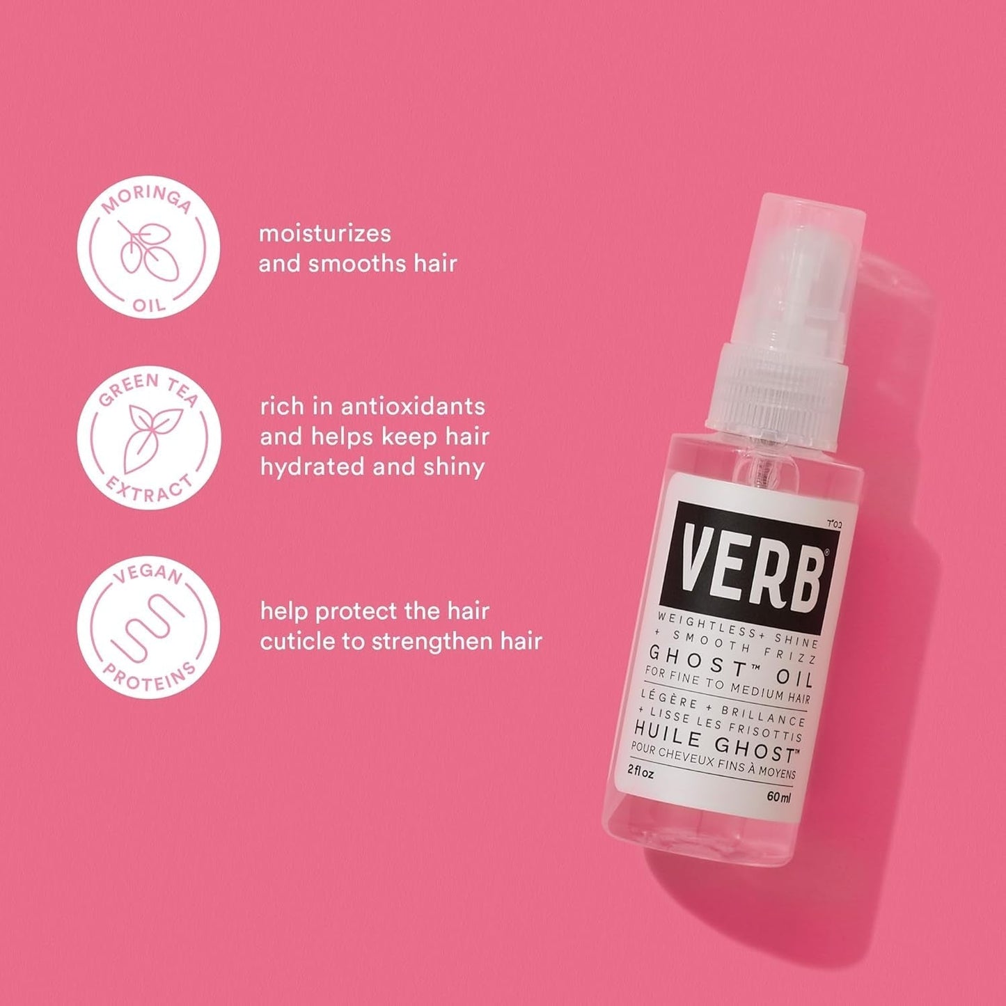 Ghost Oil – Vegan Weightless Hair Oil – Lightweight Hair Oil – Revitalizing Hair Treatment Oil Nourishes and Promotes Shiny Hair – No Paraben or Harmful Sulfates - WORLD TIME VISITS