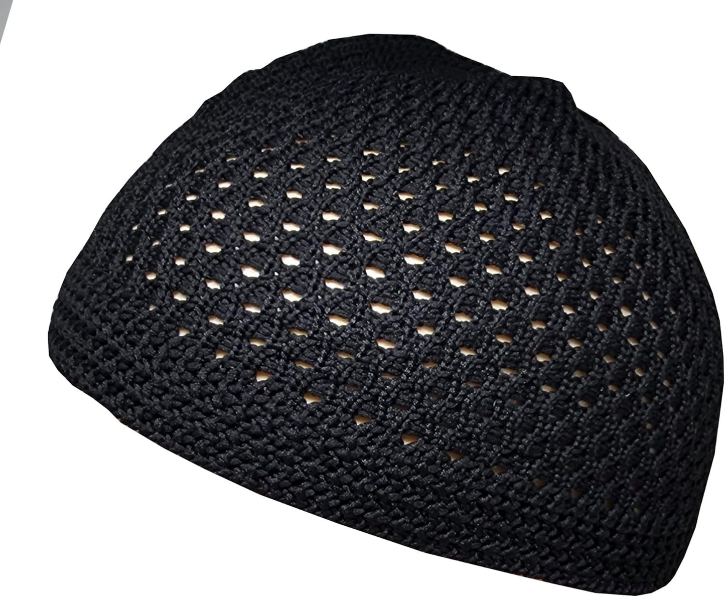 Set 2 Pieces Muslim Skull Cap Beanie AMN-341 Islam Prayer Crochet Takke Kufi Hat Eid Ramadan Gift