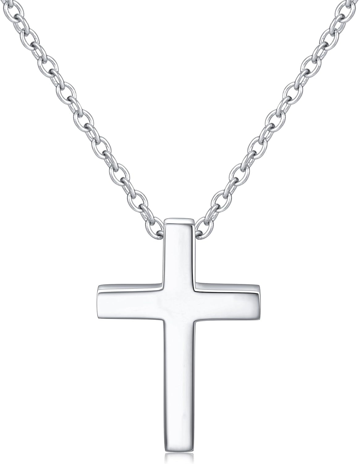 S925 Sterling Silver Small Cross Pendant Necklace Bracelet Earrings - WORLD TIME VISITS