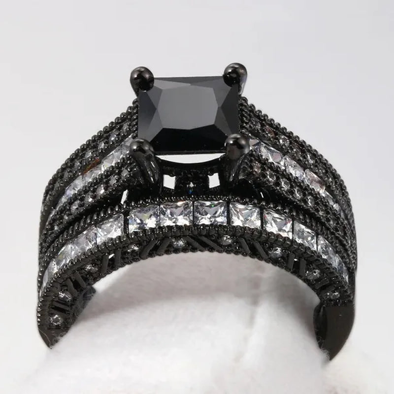 Boutique Noble Retro Men and Women Couples Ring Men Titanium Steel Anniversary Christmas Gift Beach Party Jewelry