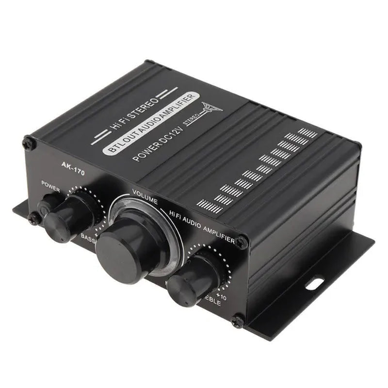 AK170 2 Channel Power Amplifier Audio Karaoke Home Theater Amplifier Mini Hifi Amplifier with USB SD Interface - WORLD TIME VISITS