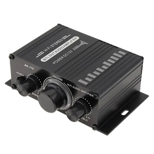 AK170 2 Channel Power Amplifier Audio Karaoke Home Theater Amplifier Mini Hifi Amplifier with USB SD Interface - WORLD TIME VISITS