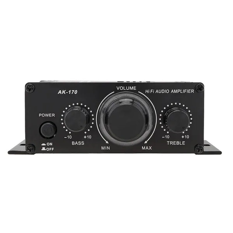 AK170 2 Channel Power Amplifier Audio Karaoke Home Theater Amplifier Mini Hifi Amplifier with USB SD Interface