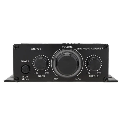 AK170 2 Channel Power Amplifier Audio Karaoke Home Theater Amplifier Mini Hifi Amplifier with USB SD Interface