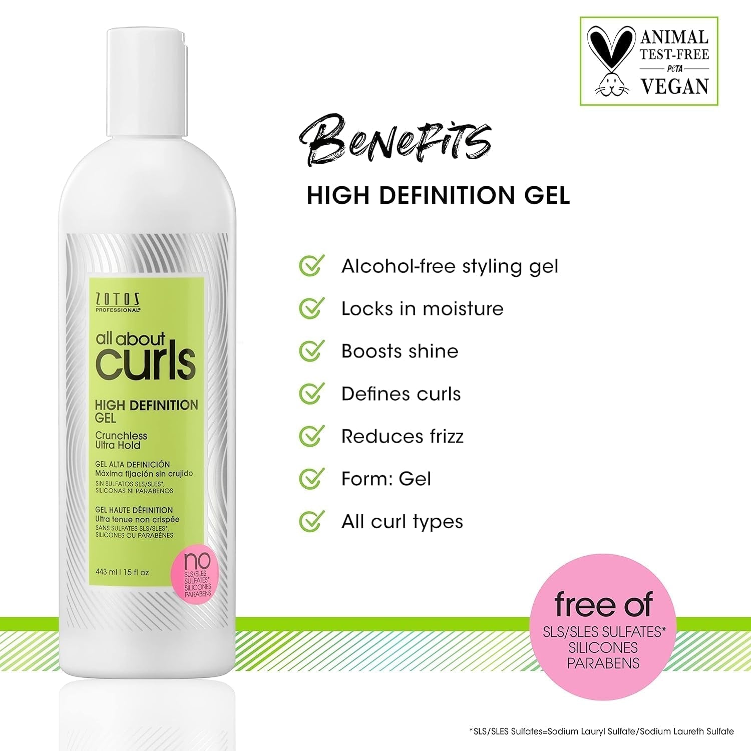 All about Curls High Definition Gel | Crunchless Ultra Hold | Define, Moisturize, De - Frizz | All Curly Hair Types - WORLD TIME VISITS