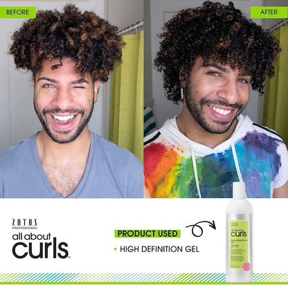 All about Curls High Definition Gel | Crunchless Ultra Hold | Define, Moisturize, De - Frizz | All Curly Hair Types - WORLD TIME VISITS