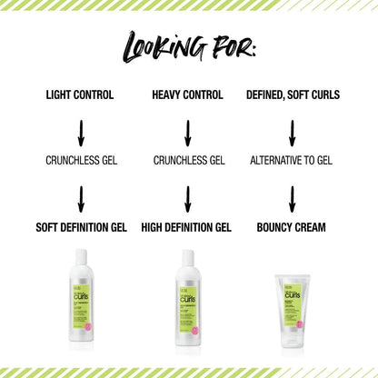 All about Curls High Definition Gel | Crunchless Ultra Hold | Define, Moisturize, De-Frizz | All Curly Hair Types