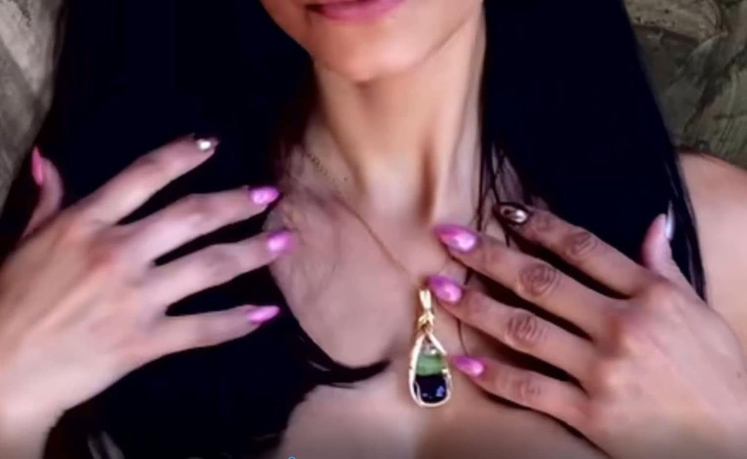Amethyst Peridot Crystal and Herkimer Diamond Necklace Pendant Sterling Silver Detox Weight Loss Vibration Energy Dtxs1 (Gold - Filled) - WORLD TIME VISITS