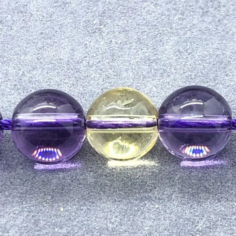 Ametrine Purple Citrine Beads 6-10mm Round Natural Loose Stone Bead Diy Jewelry