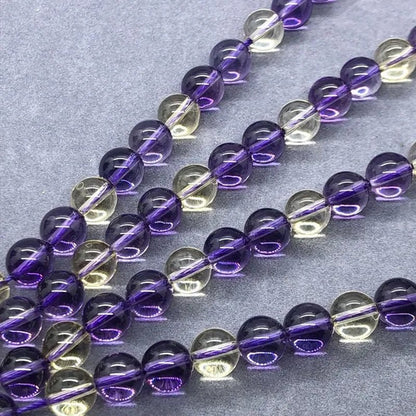 Ametrine Purple Citrine Beads 6-10mm Round Natural Loose Stone Bead Diy Jewelry