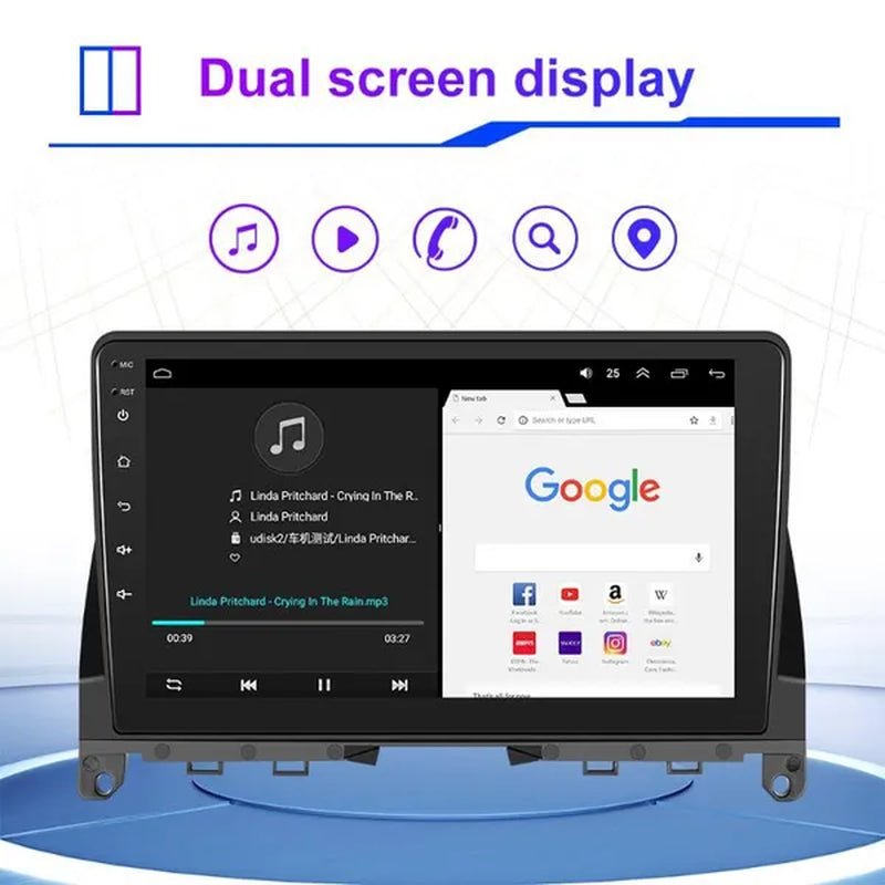 AMPRIME 【2+32G】New for Mercedes - Benz W204 Autoradio 2 Din Android 10.1 GPS Car Radio Stereo 9'' HD Touch Screen Wifi Bluetooth FM/RDS Car Audio Radio with 12LED Camera/ DVR (Optional) 【For Mercedes - Benz W204 2006 - 2011】 - WORLD TIME VISITS
