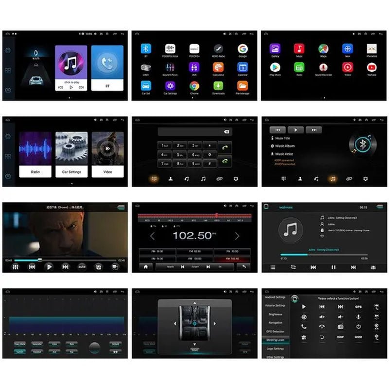 AMPRIME 【2+32G】New for Mercedes-Benz W204 Autoradio 2 Din Android 10.1 GPS Car Radio Stereo 9'' HD Touch Screen Wifi Bluetooth FM/RDS Car Audio Radio with 12LED Camera/ DVR (Optional) 【For Mercedes-Benz W204 2006-2011】