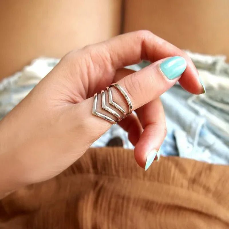 ANTIQUE DESIGN Sterling Silver Ring for Women Boho Thumb Chunky Adjustable Men'S Women'S Meditation Statement Jewelry
