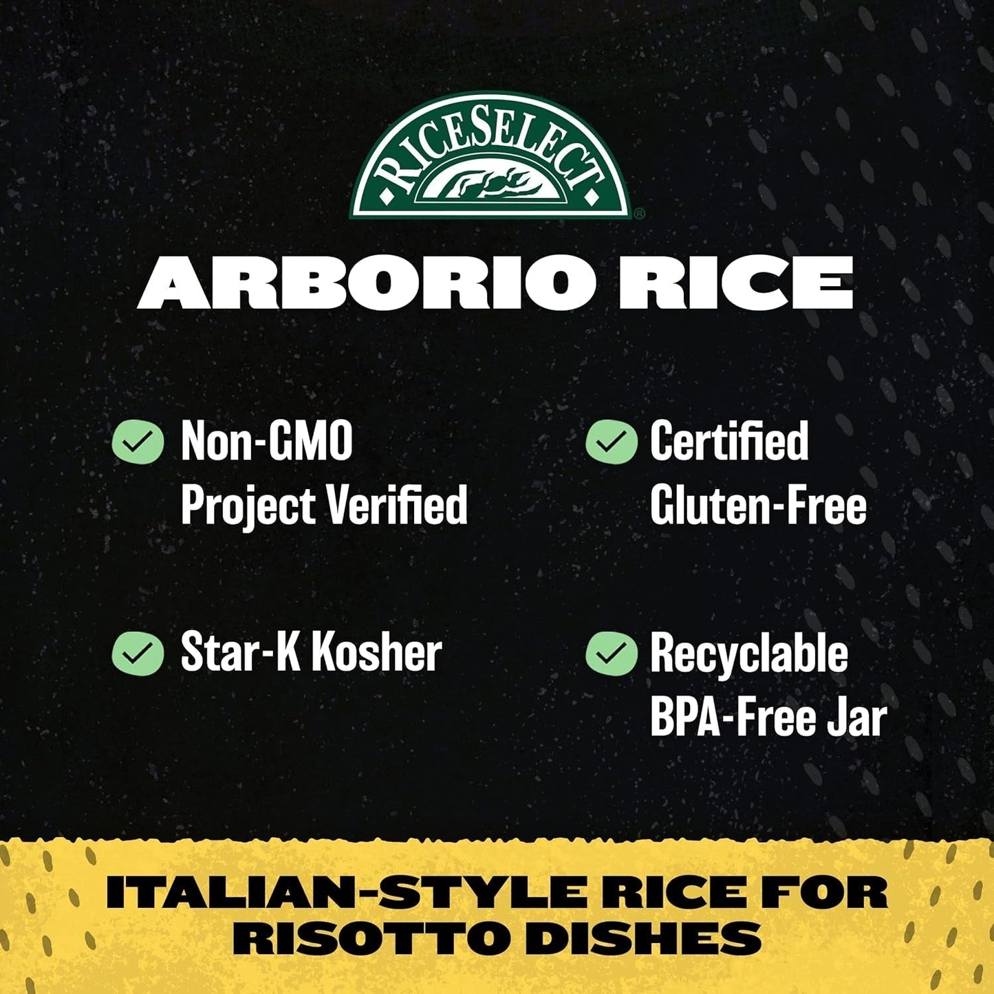 Arborio Rice for Italian Risotto, Premium Gluten-Free Rice, Non-Gmo, 32-Ounce Jar, (Pack of 1)