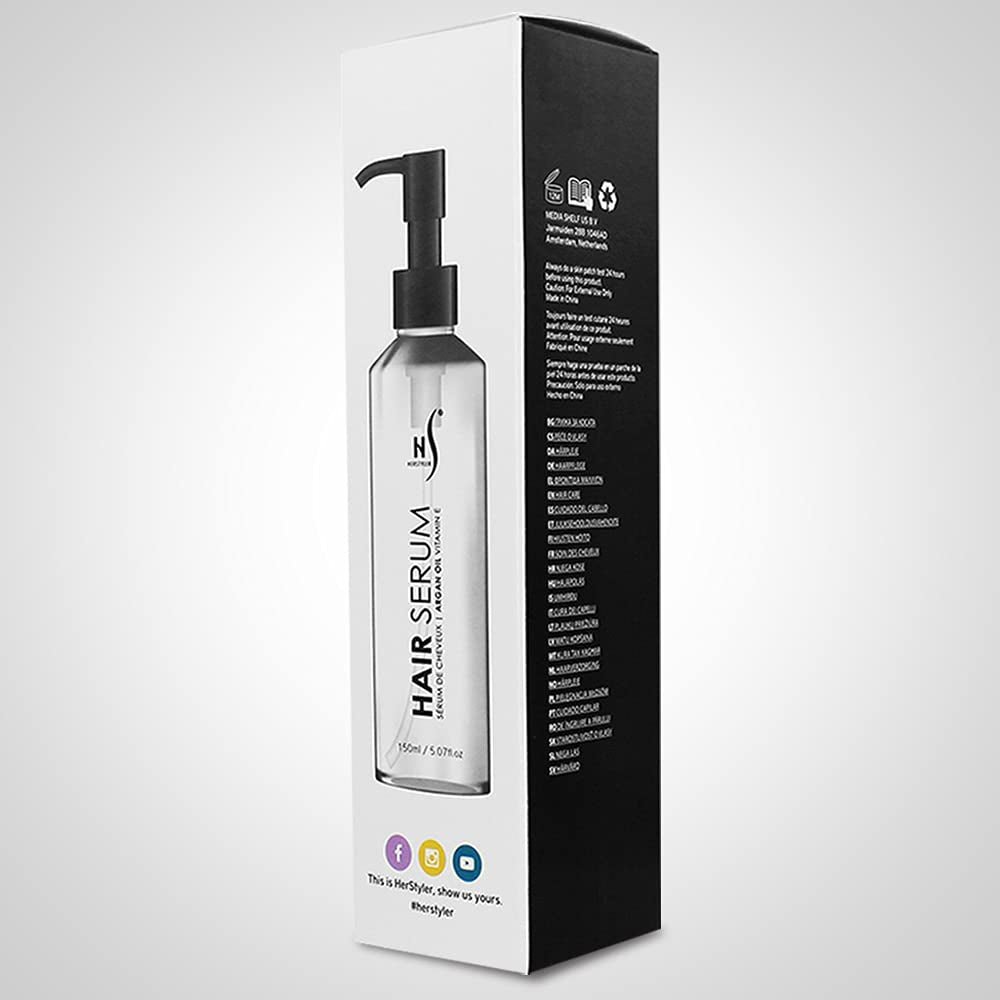 Argan Oil Serum for Hair - New Packaging - Hair Serum for Dry Damaged Hair - anti Frizz Hair Serum - 5.07 Fl Oz / 150 Ml