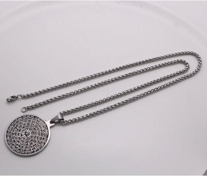 Asma-Ul-Husna 99 Names of ALLAH Stainless Steel 60 Cm Chain Necklace for Man Women Islamic Muslim Jewelry