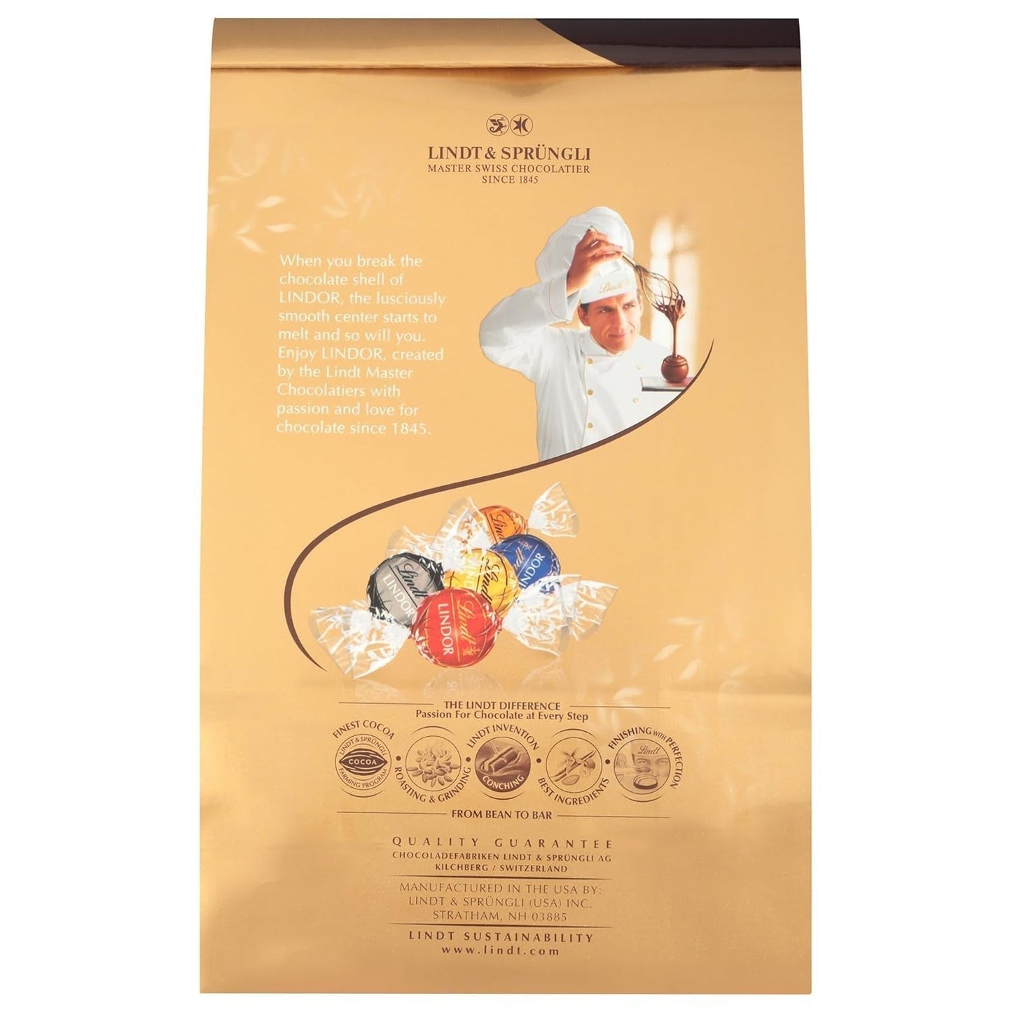 Assorted Chocolate Candy Truffles, Chocolate with Smooth, Melting Truffle Center, 15.2 Oz. Bag