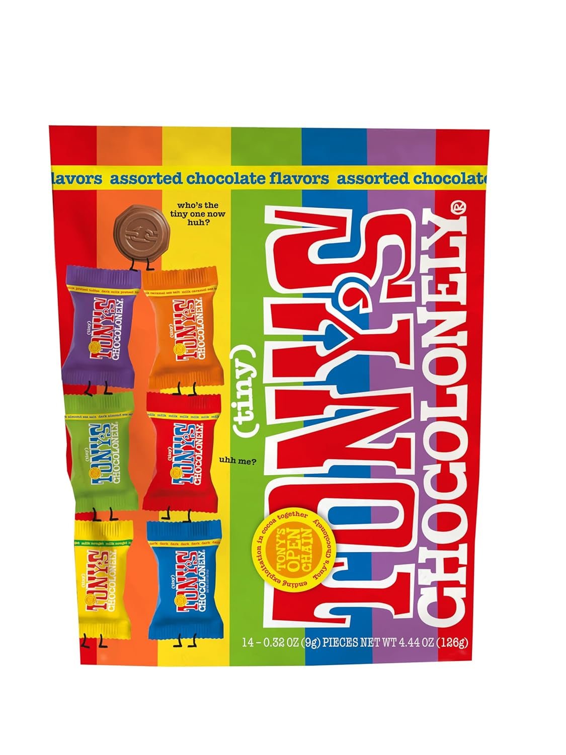 Assorted Milk Chocoloate Pieces - Belgium Chocolate, Fairtrade & B Corp Certified - 4.44 OZ (1 Pouch), - WORLD TIME VISITS