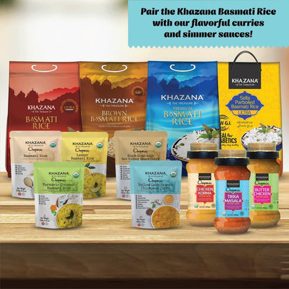 Authentic Premium Basmati Rice by  in 10 Lb Bag - Aromatic and Flavorful Indian Grain - Non-Gmo, Gluten Free, Kosher, Cholesterol Free