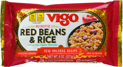 Authentic Red Beans & Rice, Low Fat, 8Oz (Red Beans & Rice, Pack of 1) - WORLD TIME VISITS