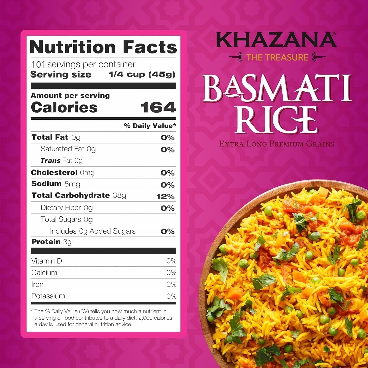 Authentic Smoked Basmati Rice by in 2 Lb Resealable Zipper Bag - Aromatic and Flavorful Indian Grain - Non - Gmo, Gluten Free, Kosher, Cholesterol Free - WORLD TIME VISITS