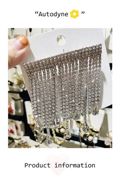 Autumn New Suit Accessories Are Fashionable, Exquisite and Simple Diamond Tassel Drop Pendant Net Red Brooch