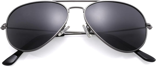 Aviator Sunglasses for Men Women Classic Polarized UV400 Protection - WORLD TIME VISITS
