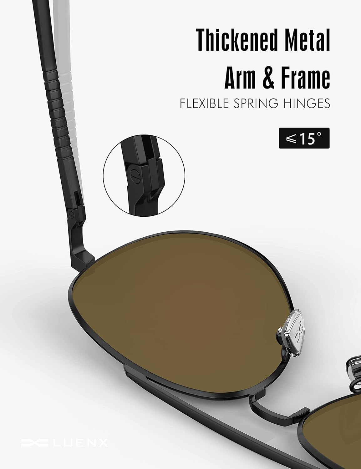 Aviator Sunglasses for Men Women Polarized Driving Classic Shades - UV 400 Protection with Accessories 60MM
