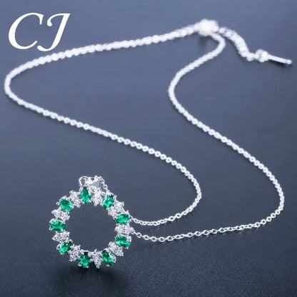 CANDICE Oval Yellow Platinum Plated Costume Party Jewelry Set Fashion Hollow Out Round Dangle Necklace Hoop Earrings with Silver Plated for Women Accessories